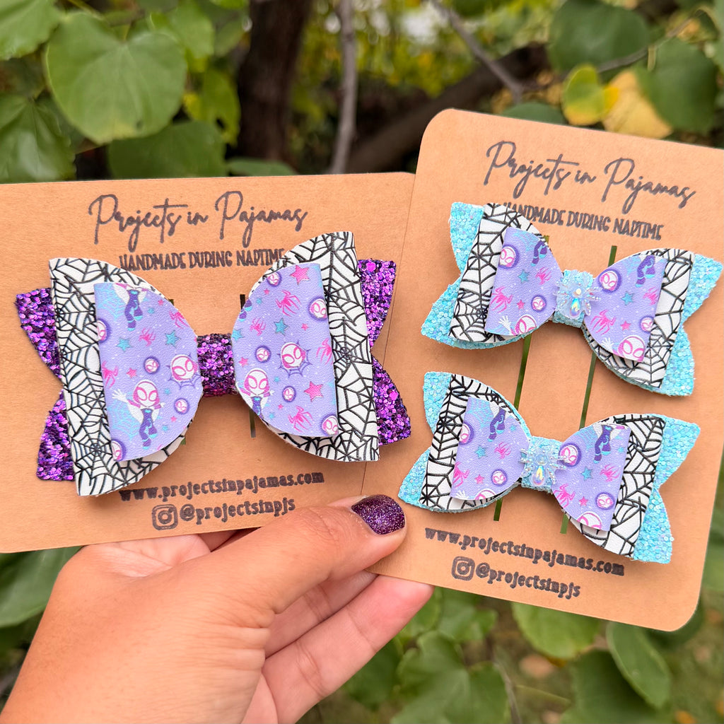 Girl Spider Hero Hair Bow