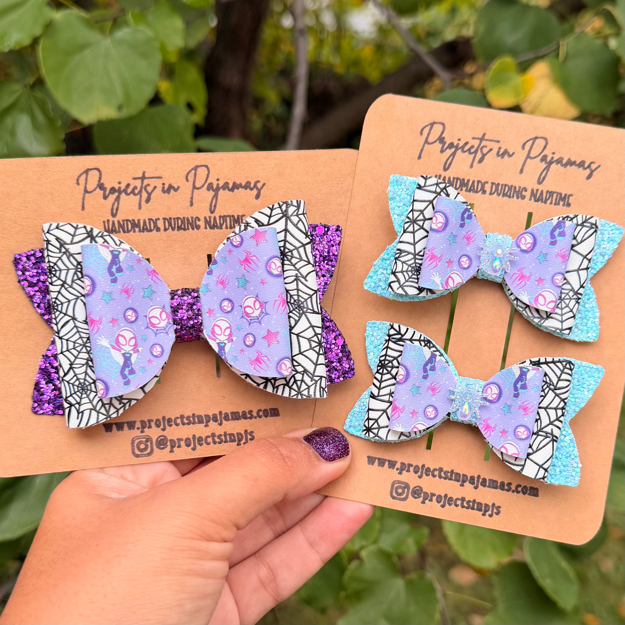 Girl Spider Hero Hair Bow