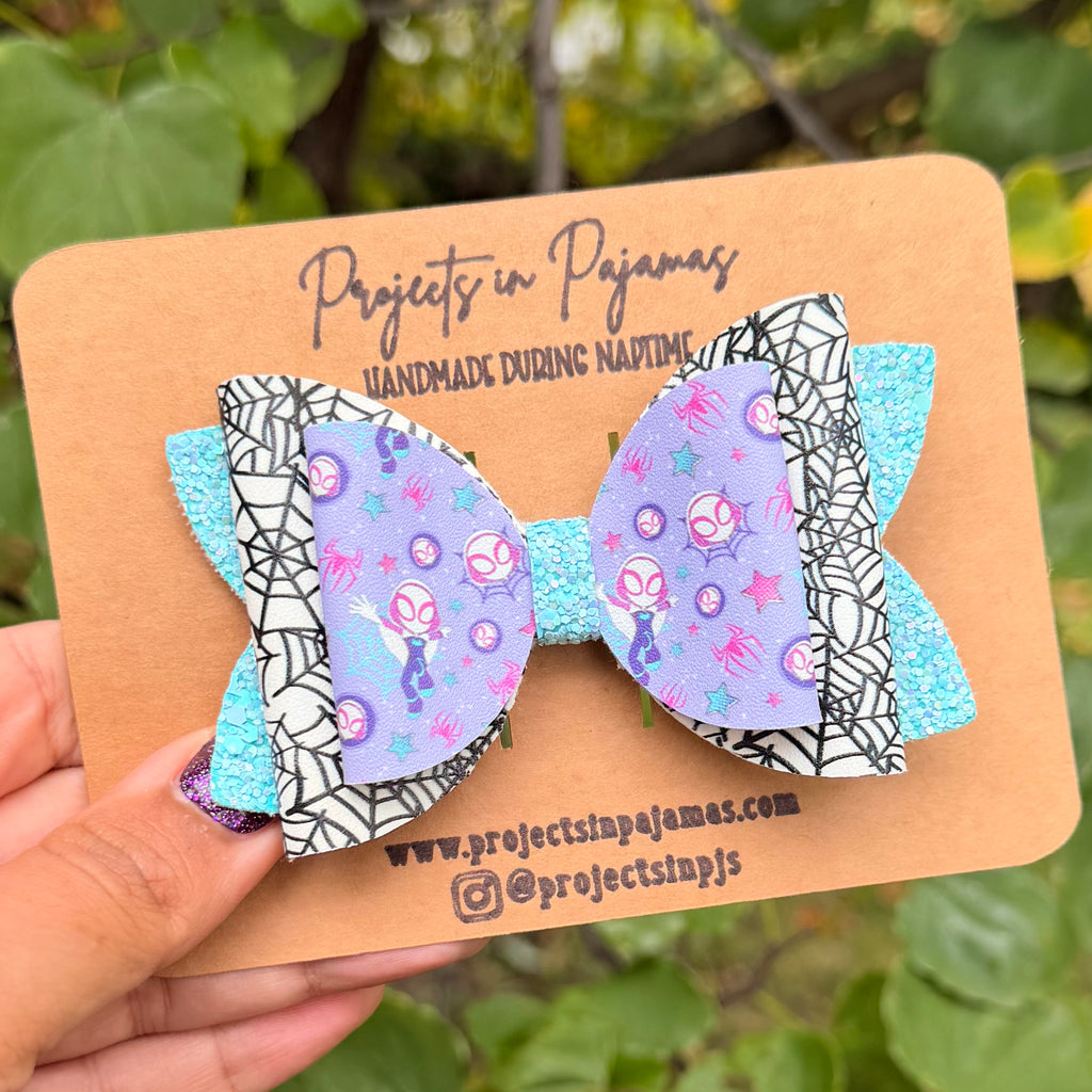 Girl Spider Hero Hair Bow