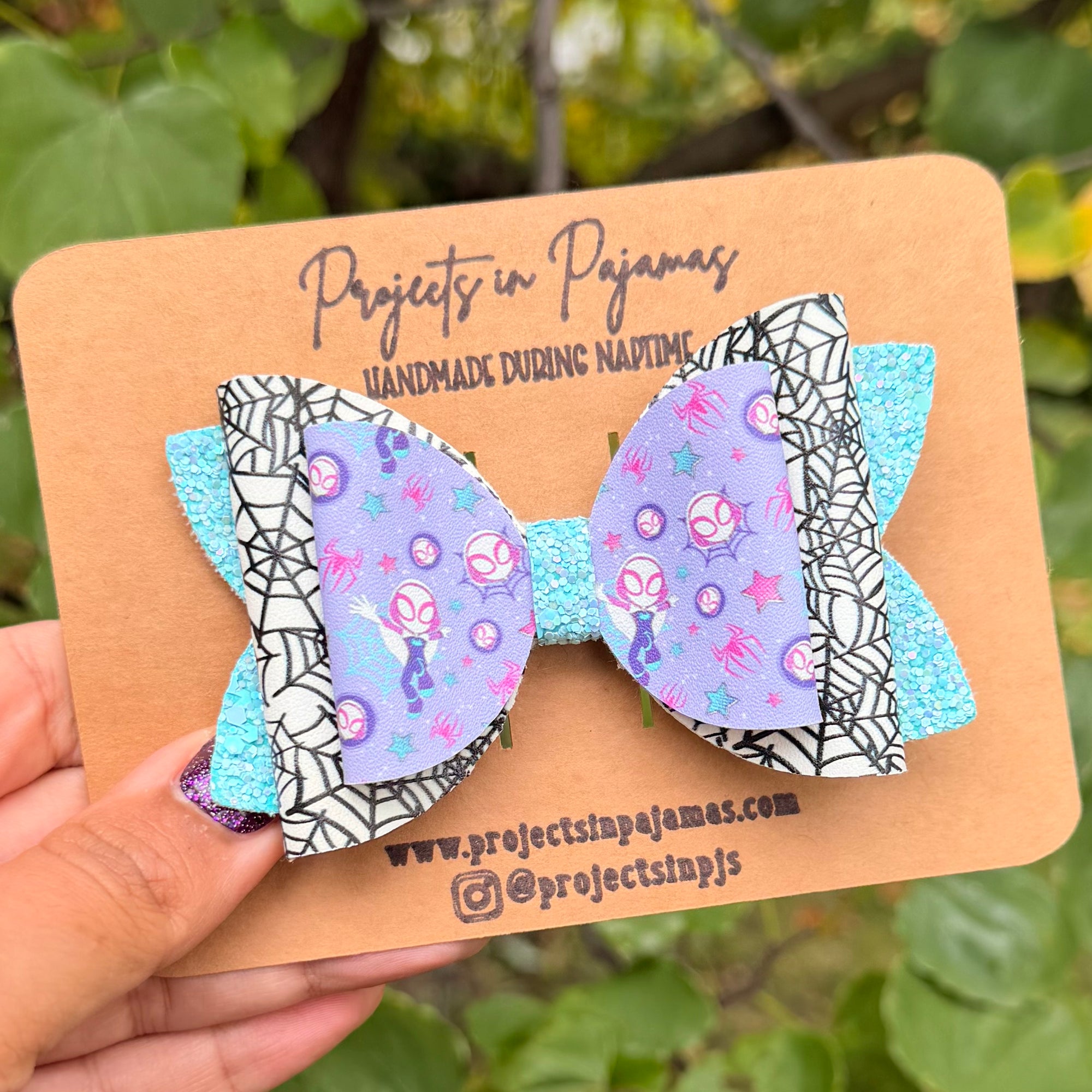 Girl Spider Hero Hair Bow