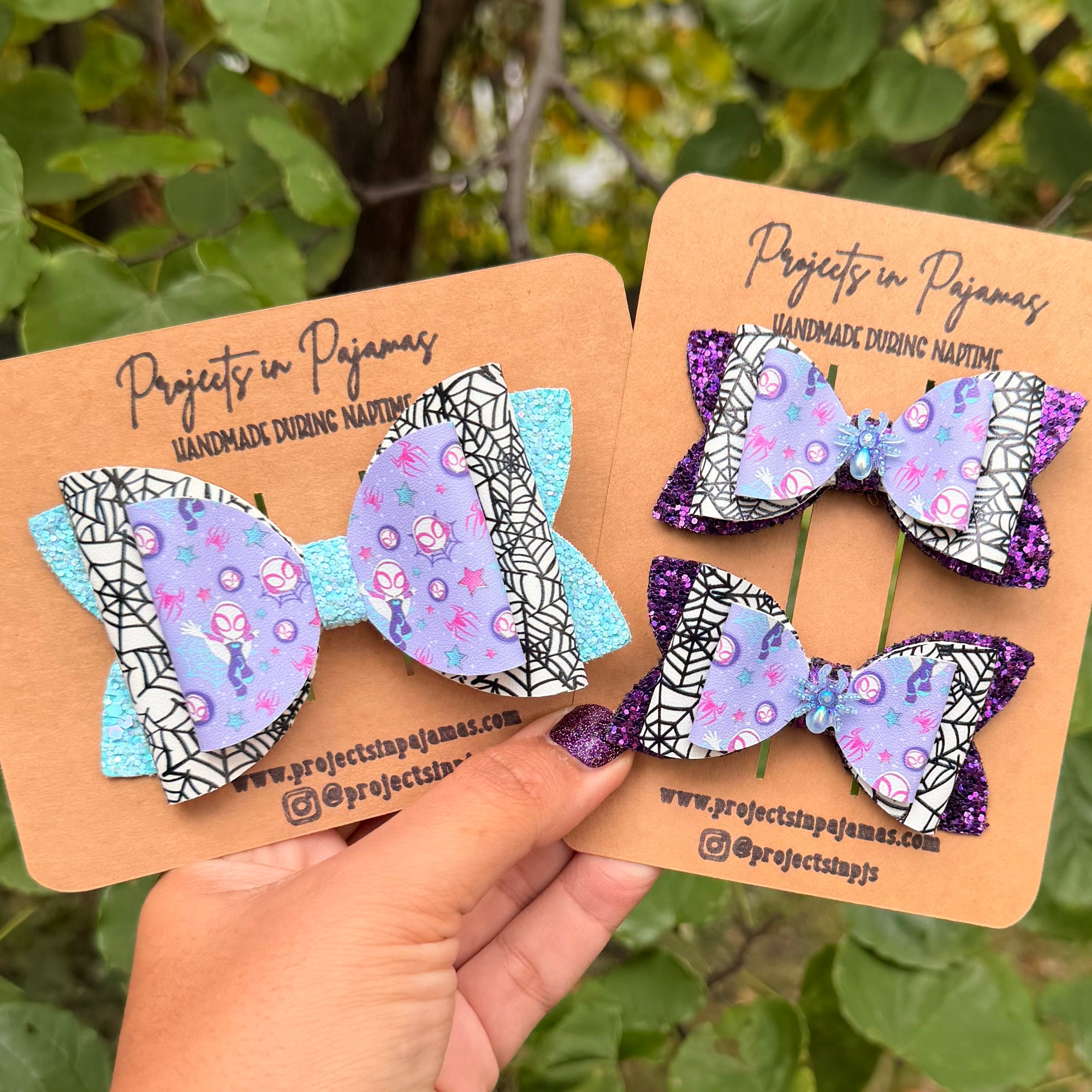 Girl Spider Hero Hair Bow