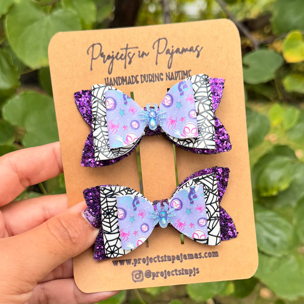 Girl Spider Hero Hair Bow