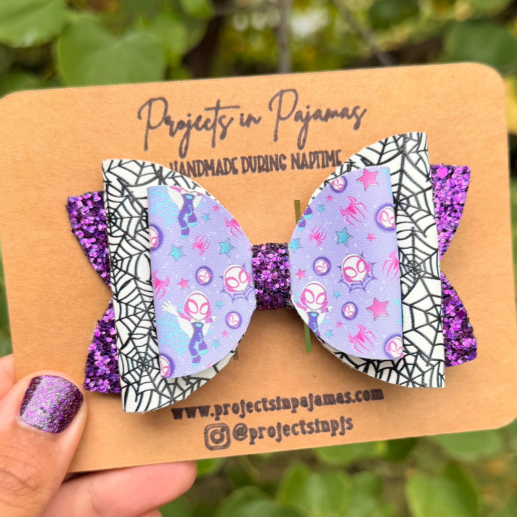 Girl Spider Hero Hair Bow