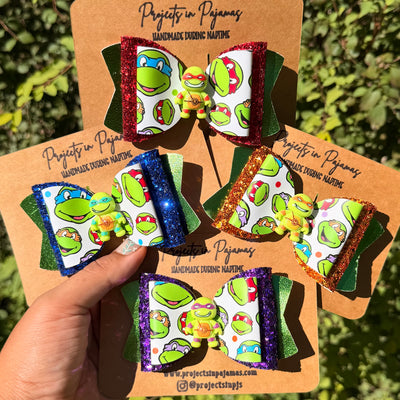 Turtle Ninja Hero Hair Bow