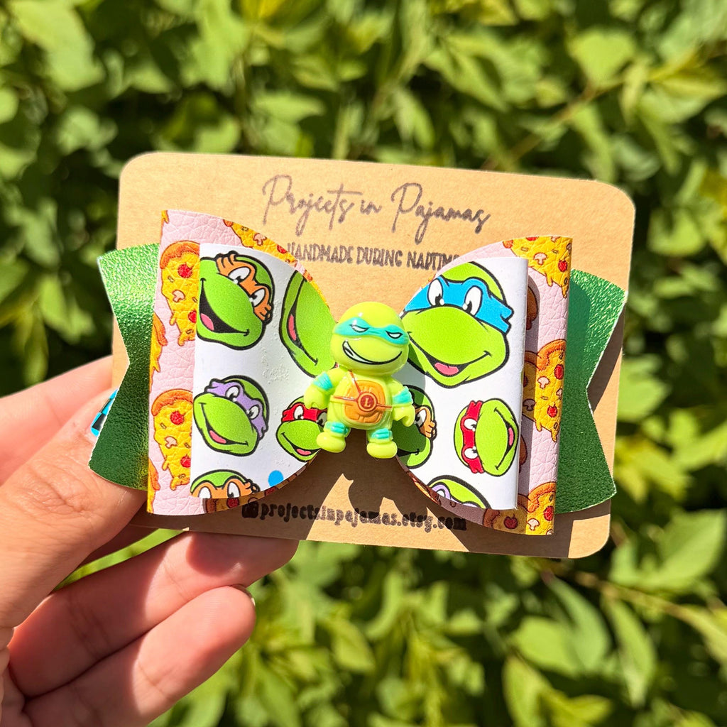 Turtle Ninja Hero Hair Bow