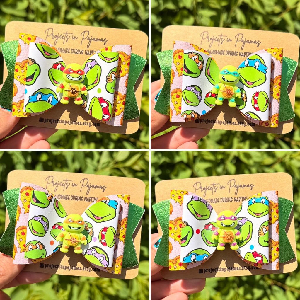 Turtle Ninja Hero Hair Bow