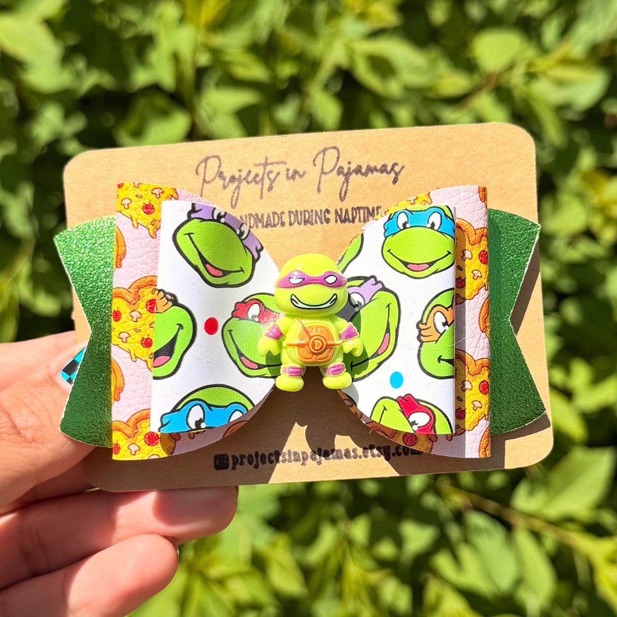Turtle Ninja Hero Hair Bow