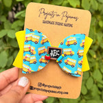 School Bus Hair Bow | Back to School Hair Accessories