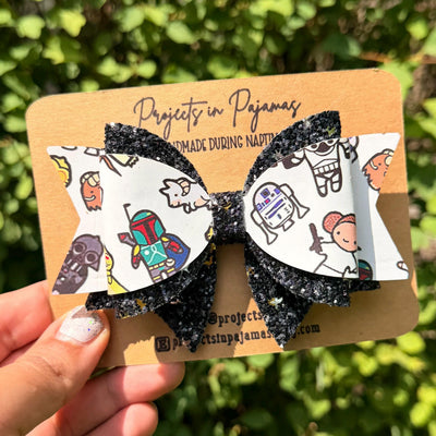 A Galaxy Far Away Hair Bow