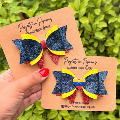 Venezuelan Flag Hair Bow