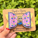 Minion Inspired Hair Bow