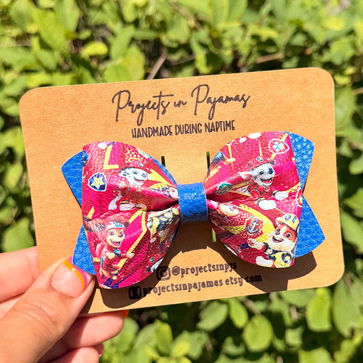 Rescue Pup Inspired Hair Bow | Halloween Glitter Bows